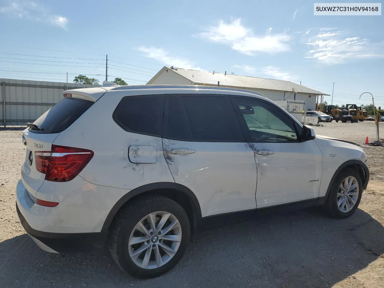 2017 BMW X3 Sdrive28I VIN: 5UXWZ7C31H0V94168 Lot: 60245894