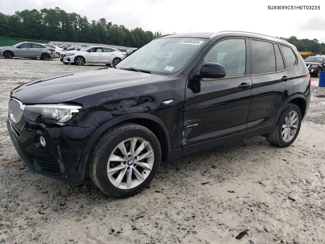 2017 BMW X3 xDrive28I VIN: 5UXWX9C51H0T03235 Lot: 60804924