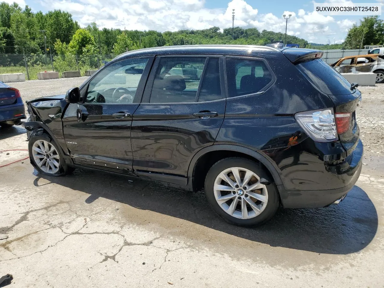 2017 BMW X3 xDrive28I VIN: 5UXWX9C33H0T25428 Lot: 62034454