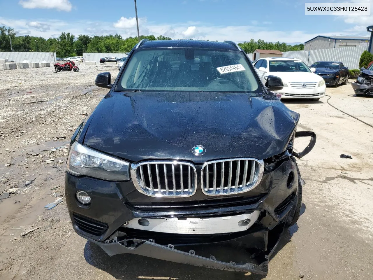 2017 BMW X3 xDrive28I VIN: 5UXWX9C33H0T25428 Lot: 62034454