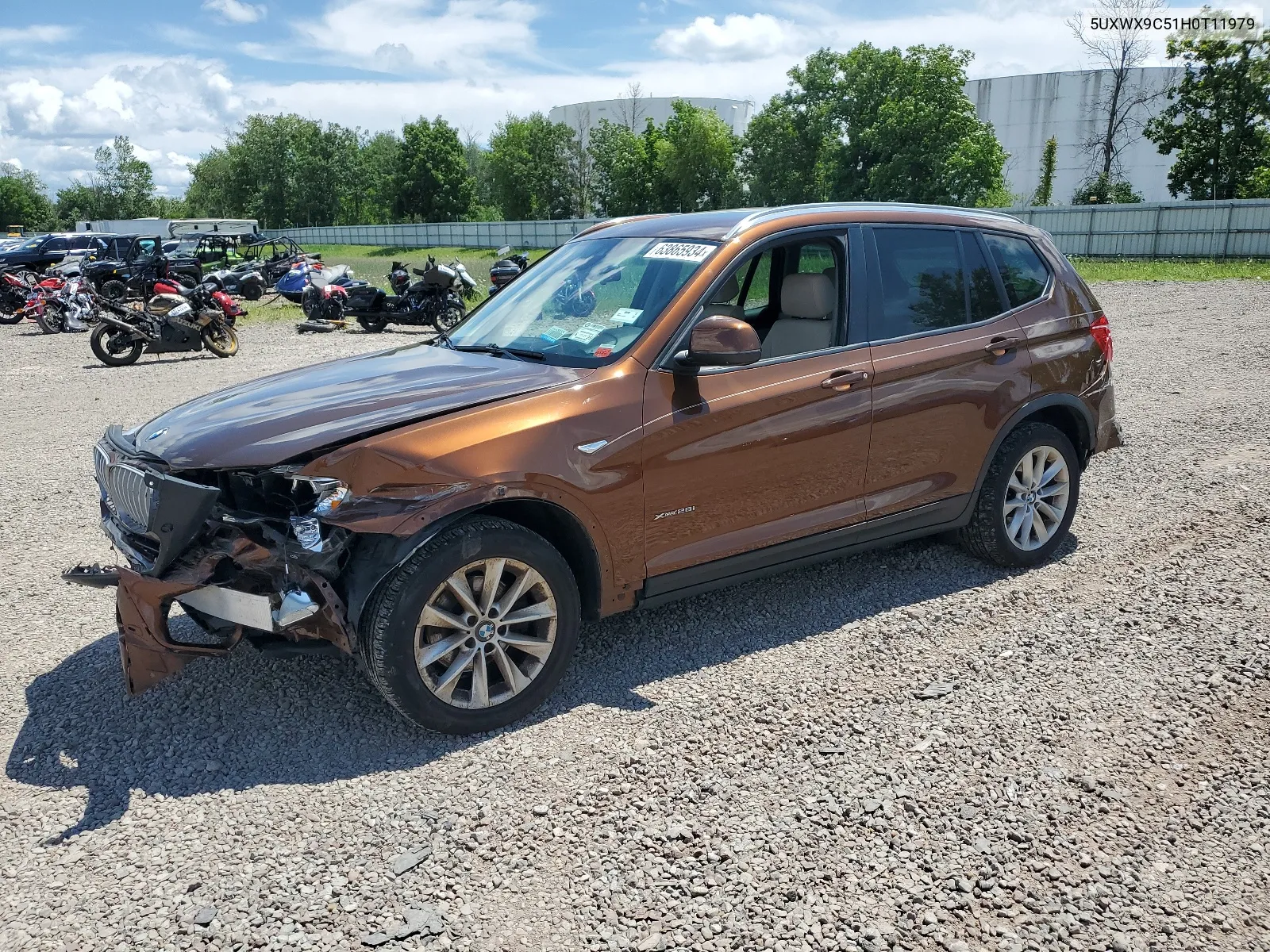 2017 BMW X3 xDrive28I VIN: 5UXWX9C51H0T11979 Lot: 63865934