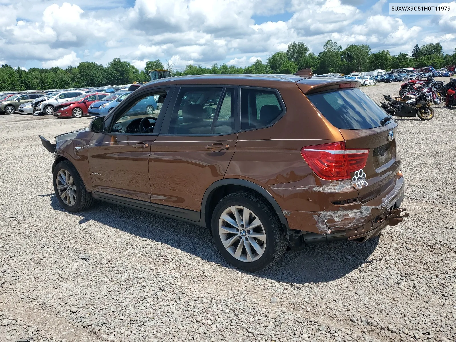 2017 BMW X3 xDrive28I VIN: 5UXWX9C51H0T11979 Lot: 63865934