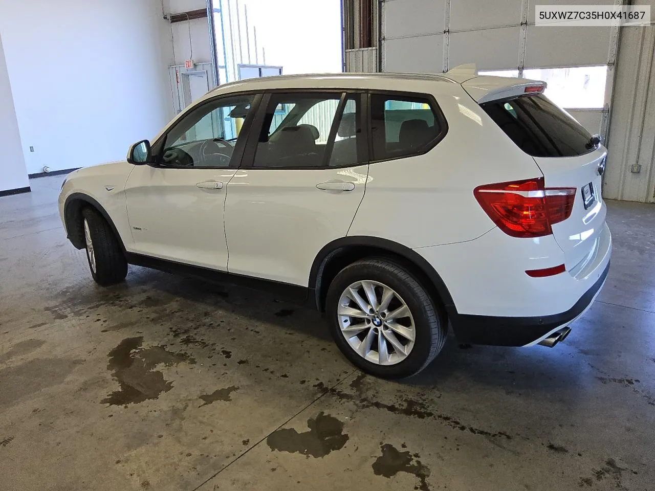 2017 BMW X3 Sdrive28I VIN: 5UXWZ7C35H0X41687 Lot: 67060594