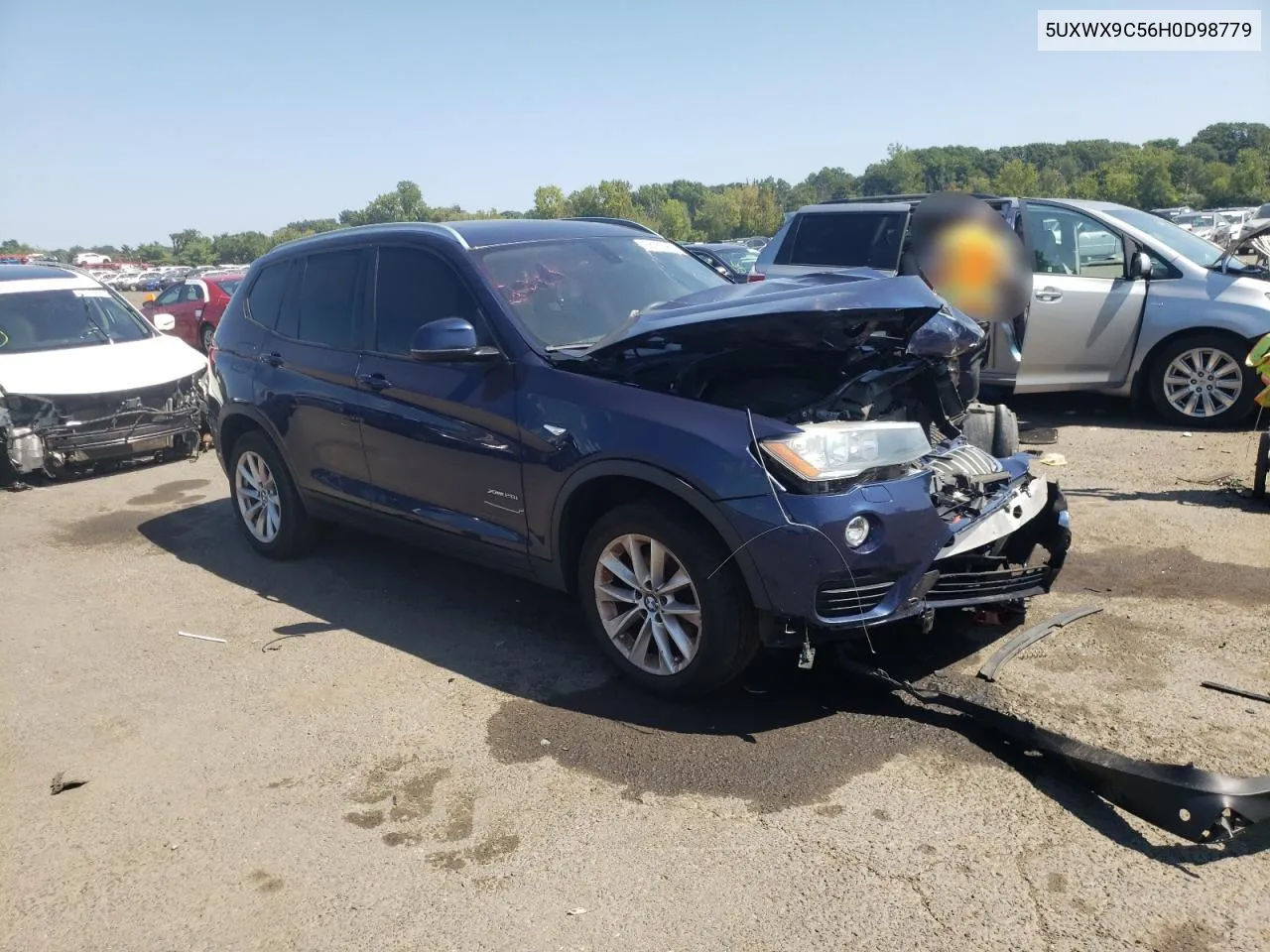 2017 BMW X3 xDrive28I VIN: 5UXWX9C56H0D98779 Lot: 68189484