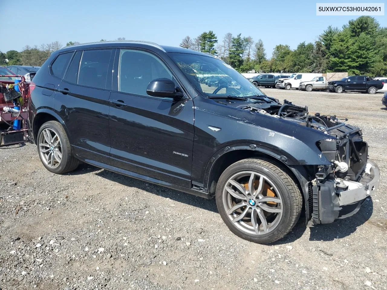 2017 BMW X3 xDrive35I VIN: 5UXWX7C53H0U42061 Lot: 69070404