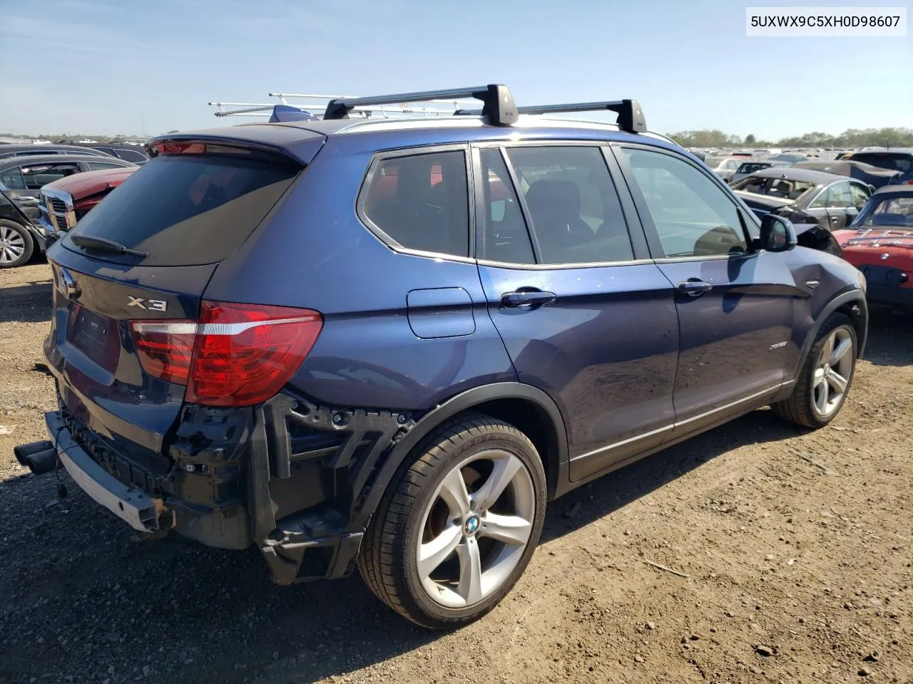 2017 BMW X3 xDrive28I VIN: 5UXWX9C5XH0D98607 Lot: 69830534