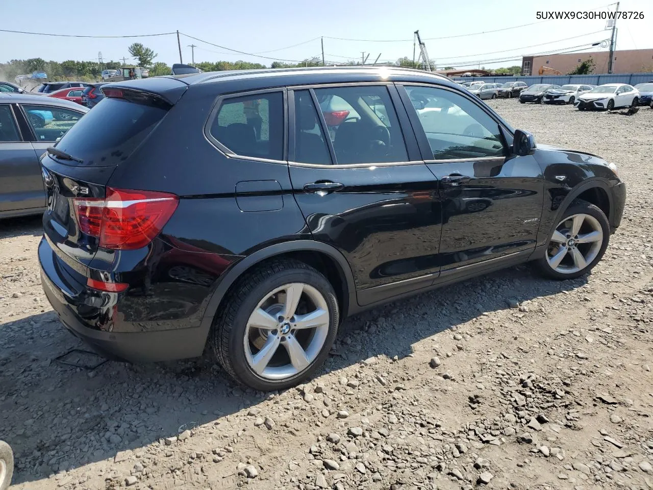 2017 BMW X3 xDrive28I VIN: 5UXWX9C30H0W78726 Lot: 69863574