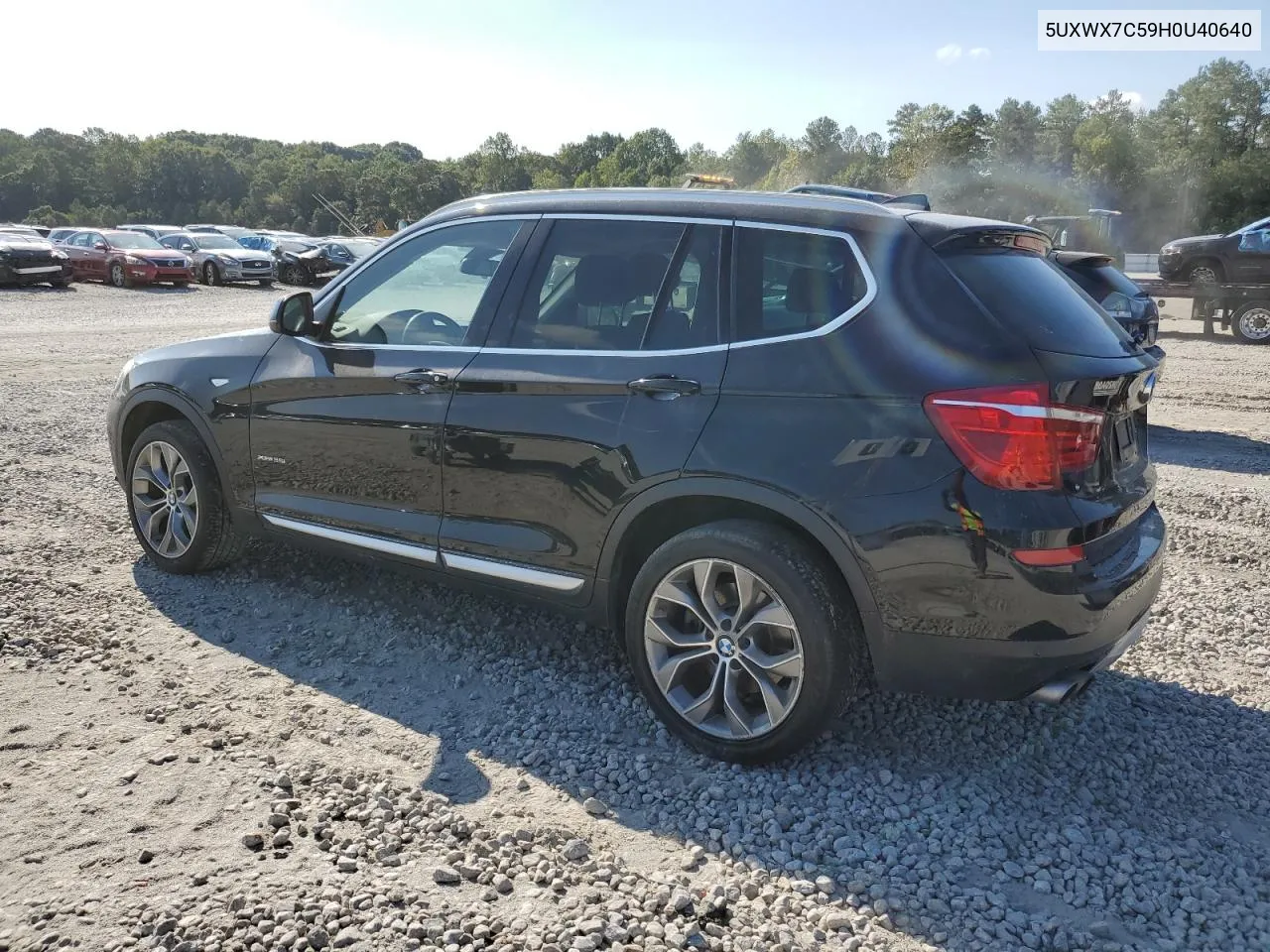 2017 BMW X3 xDrive35I VIN: 5UXWX7C59H0U40640 Lot: 70040104