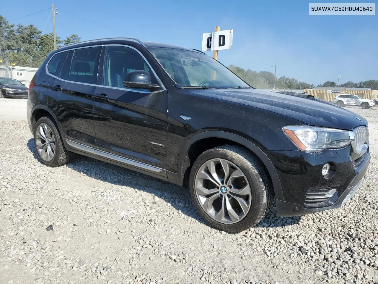 2017 BMW X3 xDrive35I VIN: 5UXWX7C59H0U40640 Lot: 70040104