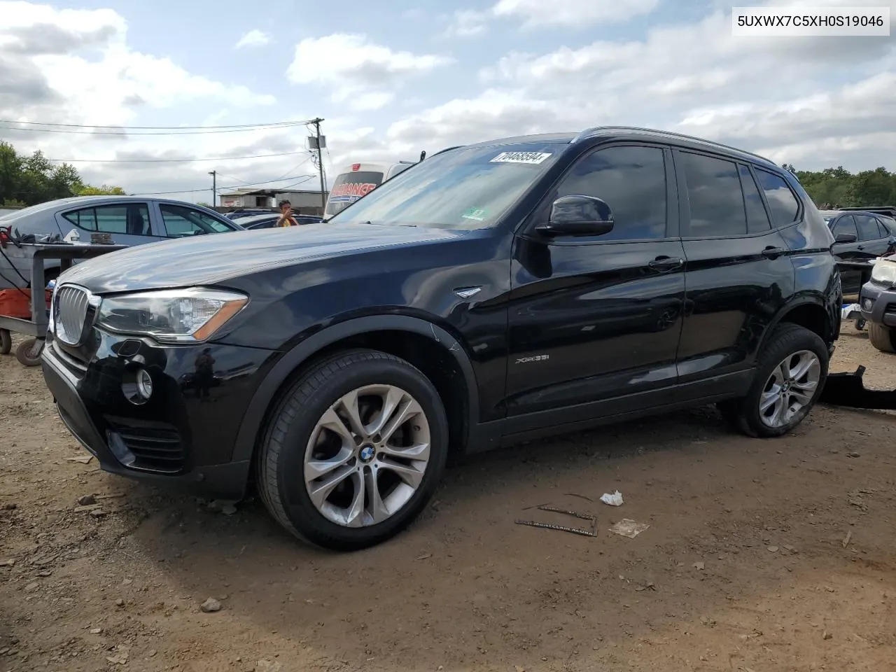 2017 BMW X3 xDrive35I VIN: 5UXWX7C5XH0S19046 Lot: 70468594