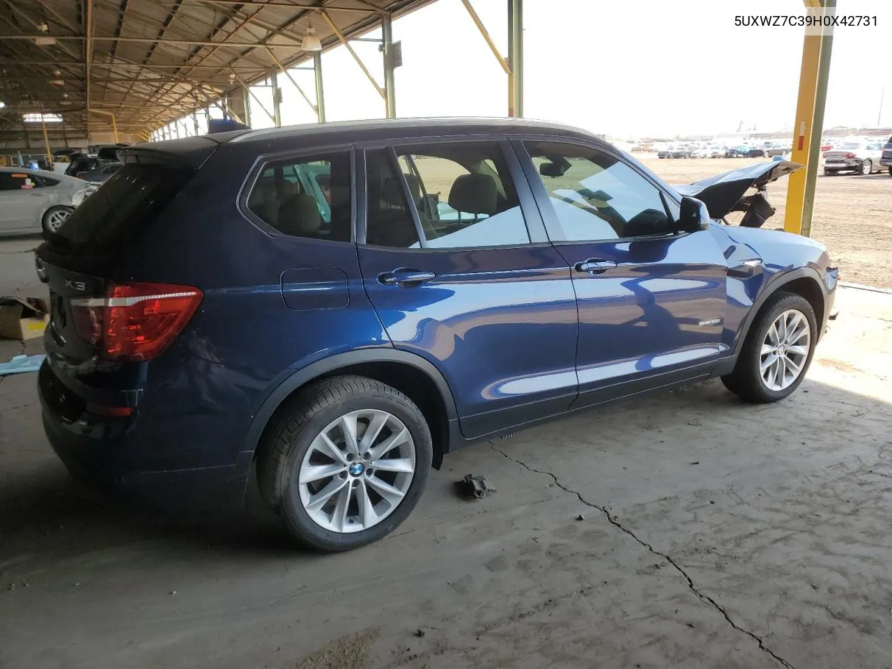 2017 BMW X3 Sdrive28I VIN: 5UXWZ7C39H0X42731 Lot: 70490764