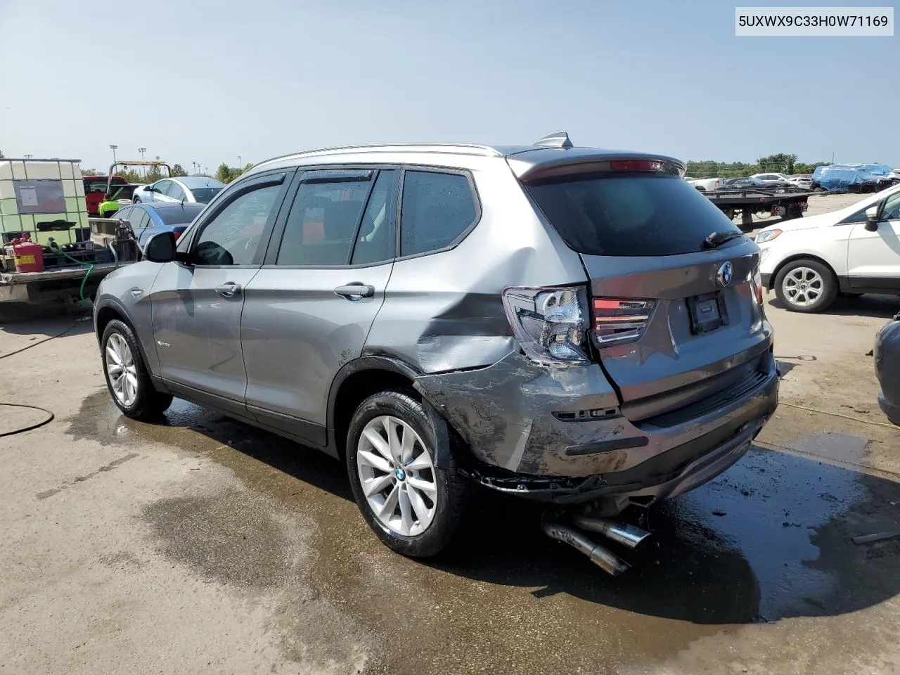 2017 BMW X3 xDrive28I VIN: 5UXWX9C33H0W71169 Lot: 70817974