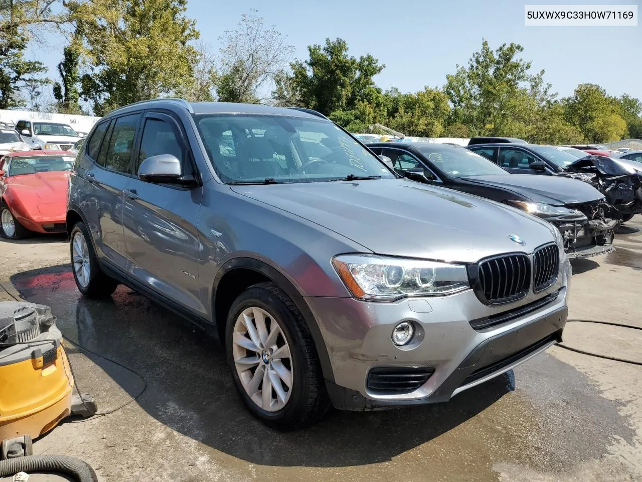 2017 BMW X3 xDrive28I VIN: 5UXWX9C33H0W71169 Lot: 70817974