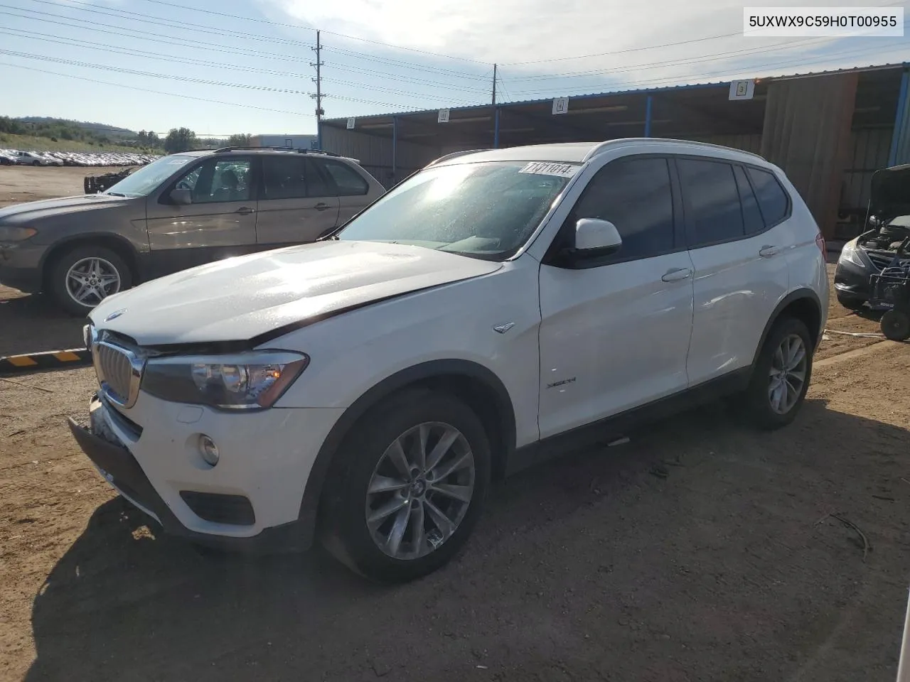 2017 BMW X3 xDrive28I VIN: 5UXWX9C59H0T00955 Lot: 71311014