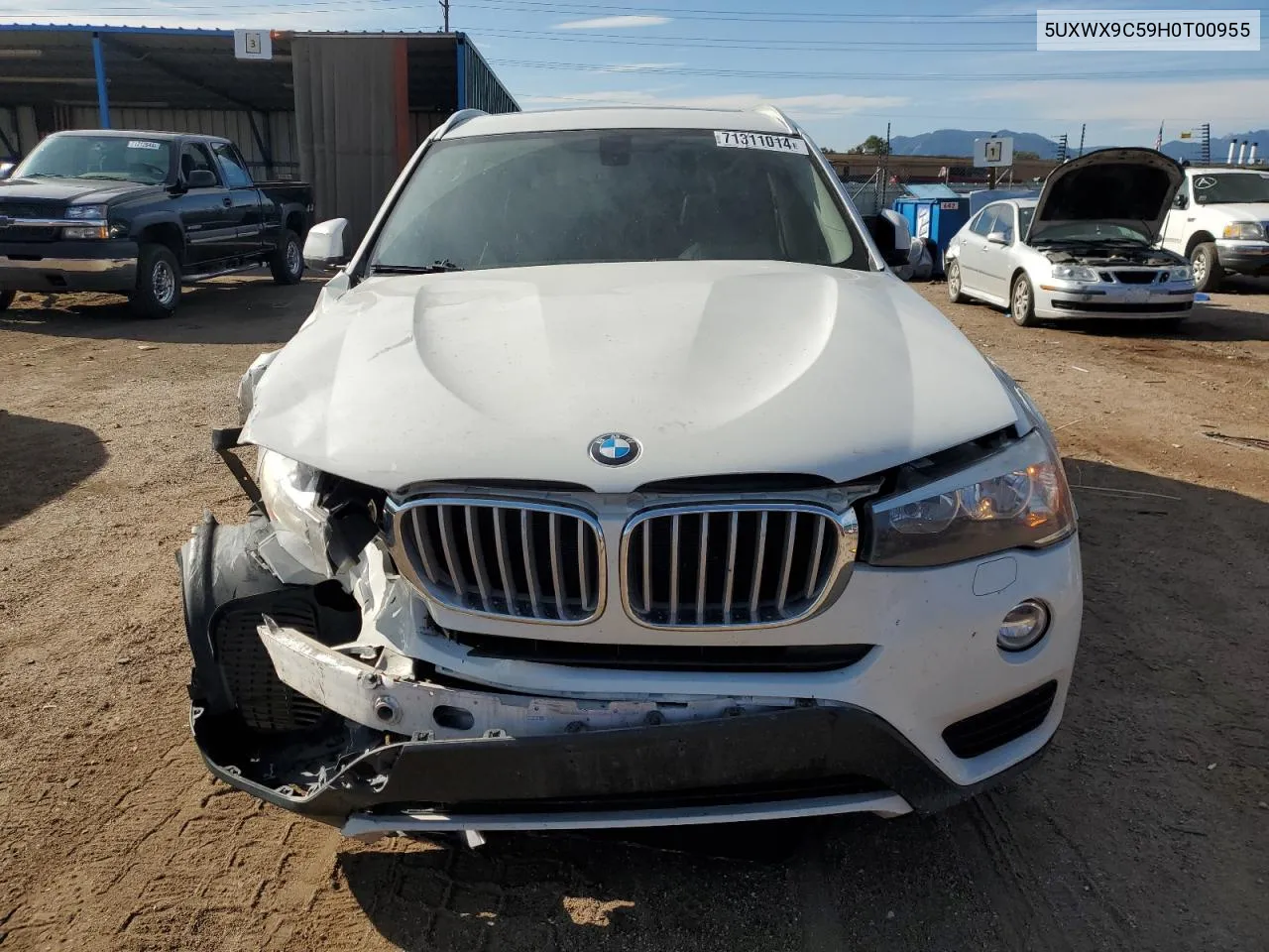 5UXWX9C59H0T00955 2017 BMW X3 xDrive28I