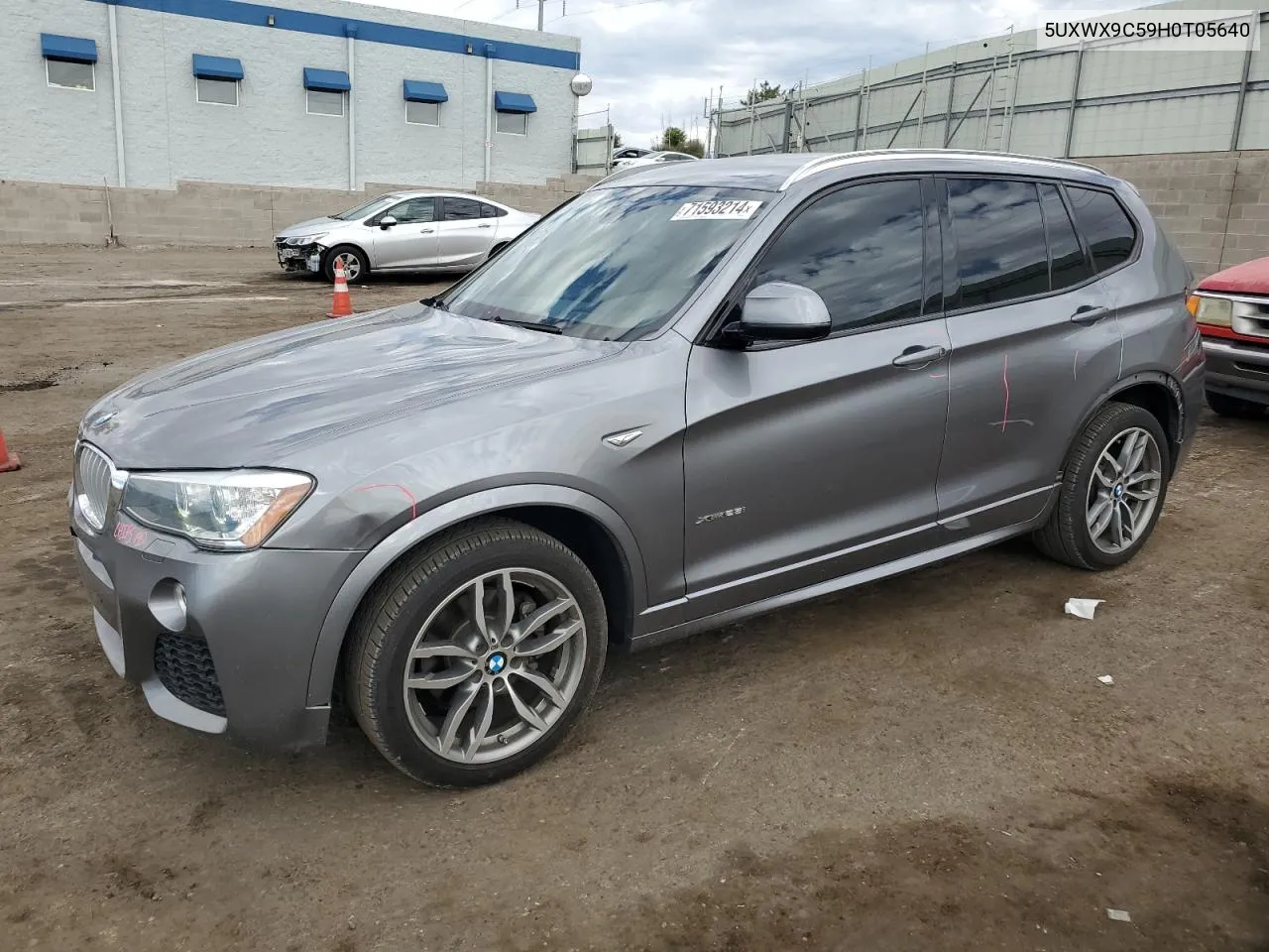 2017 BMW X3 xDrive28I VIN: 5UXWX9C59H0T05640 Lot: 71593214