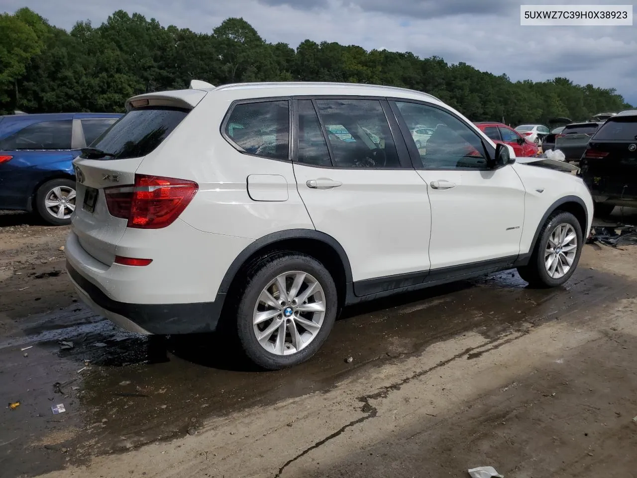 2017 BMW X3 Sdrive28I VIN: 5UXWZ7C39H0X38923 Lot: 71842814