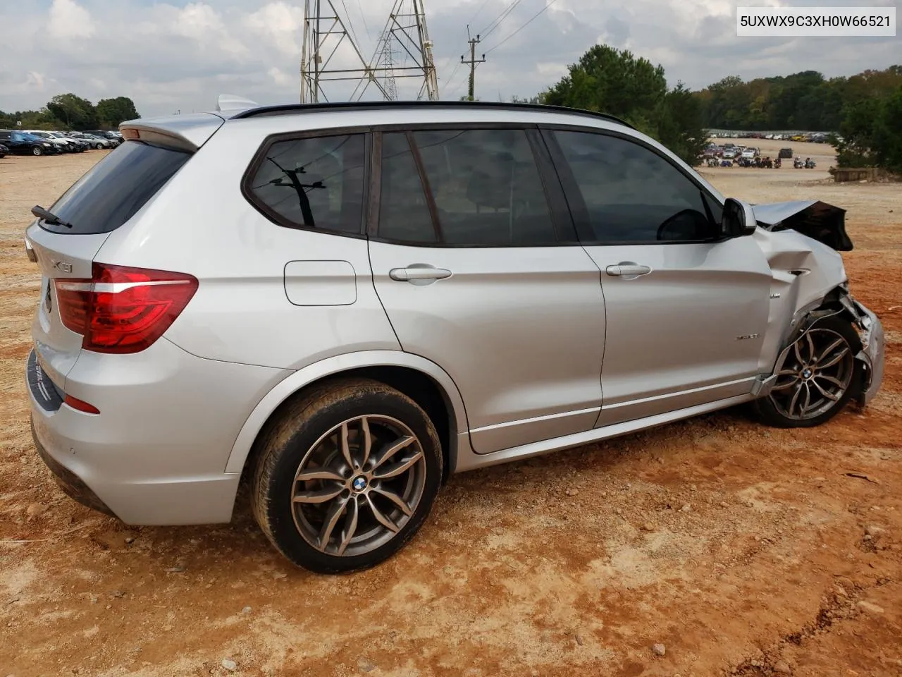 2017 BMW X3 xDrive28I VIN: 5UXWX9C3XH0W66521 Lot: 71981544