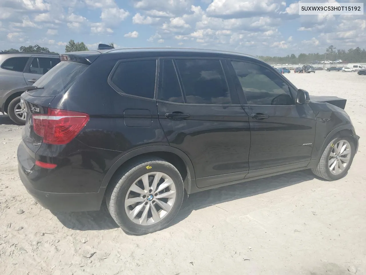 5UXWX9C53H0T15192 2017 BMW X3 xDrive28I