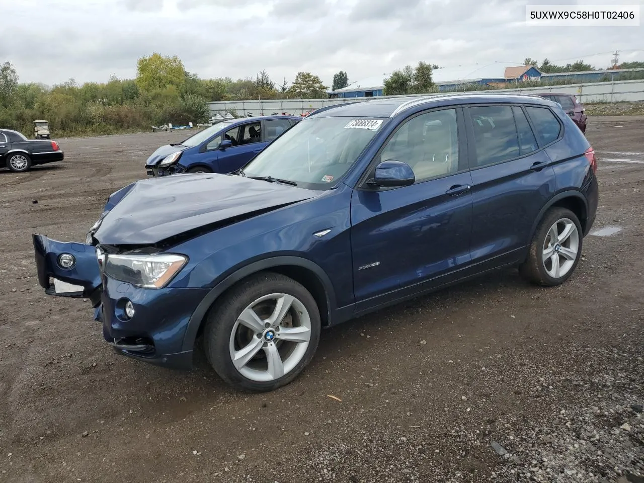 2017 BMW X3 xDrive28I VIN: 5UXWX9C58H0T02406 Lot: 73086314