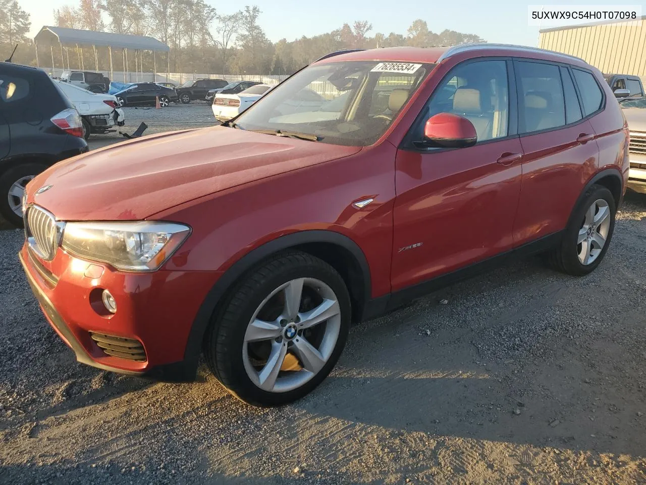 5UXWX9C54H0T07098 2017 BMW X3 xDrive28I