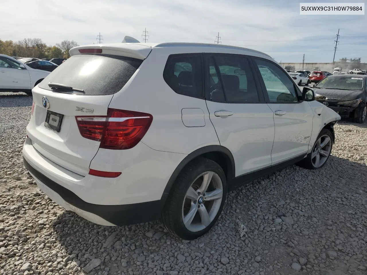 2017 BMW X3 xDrive28I VIN: 5UXWX9C31H0W79884 Lot: 77446124