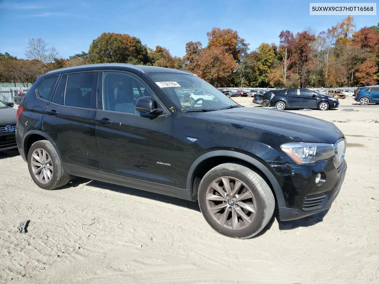 2017 BMW X3 xDrive28I VIN: 5UXWX9C37H0T16568 Lot: 77561954