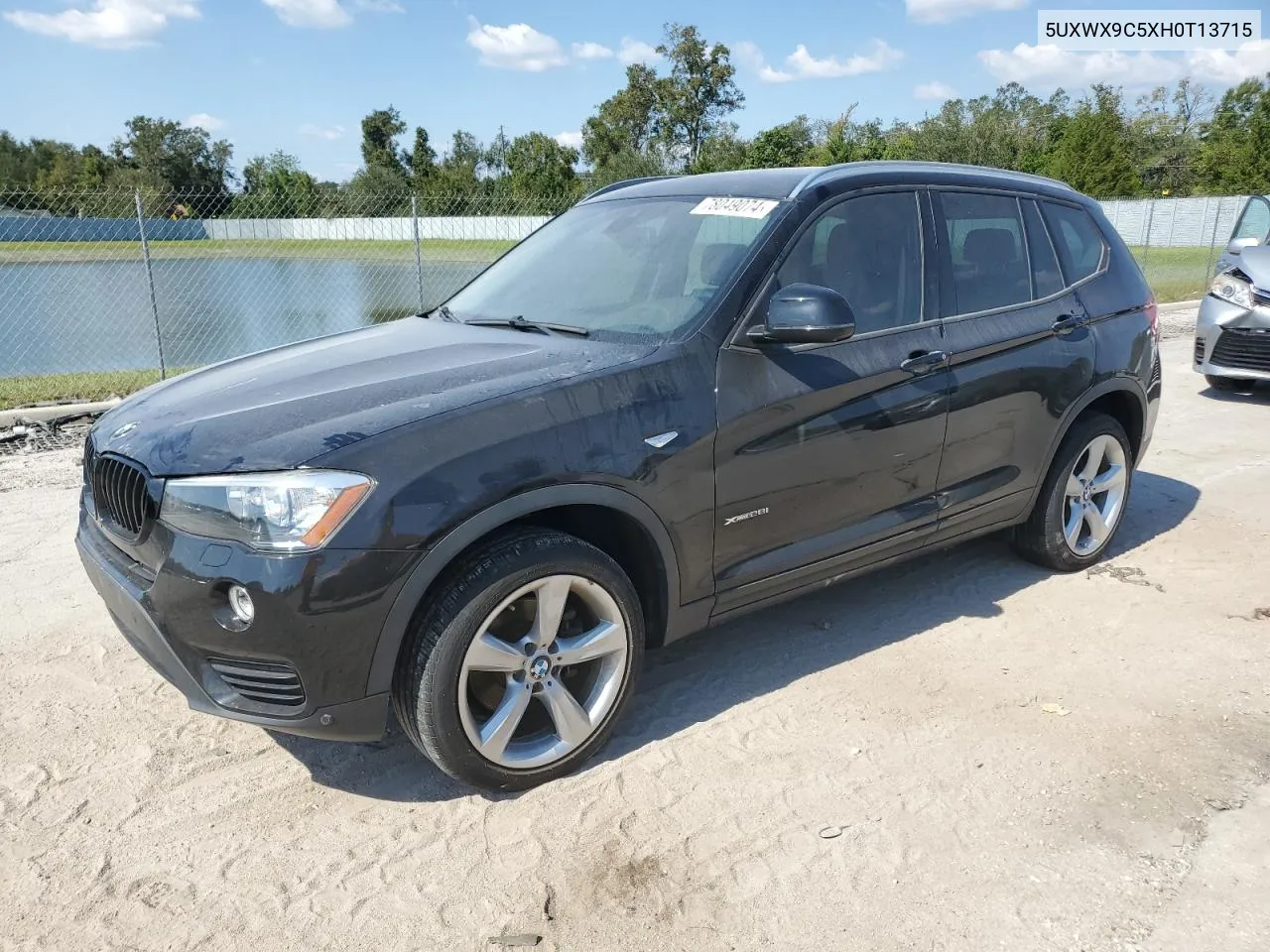 2017 BMW X3 xDrive28I VIN: 5UXWX9C5XH0T13715 Lot: 78049074