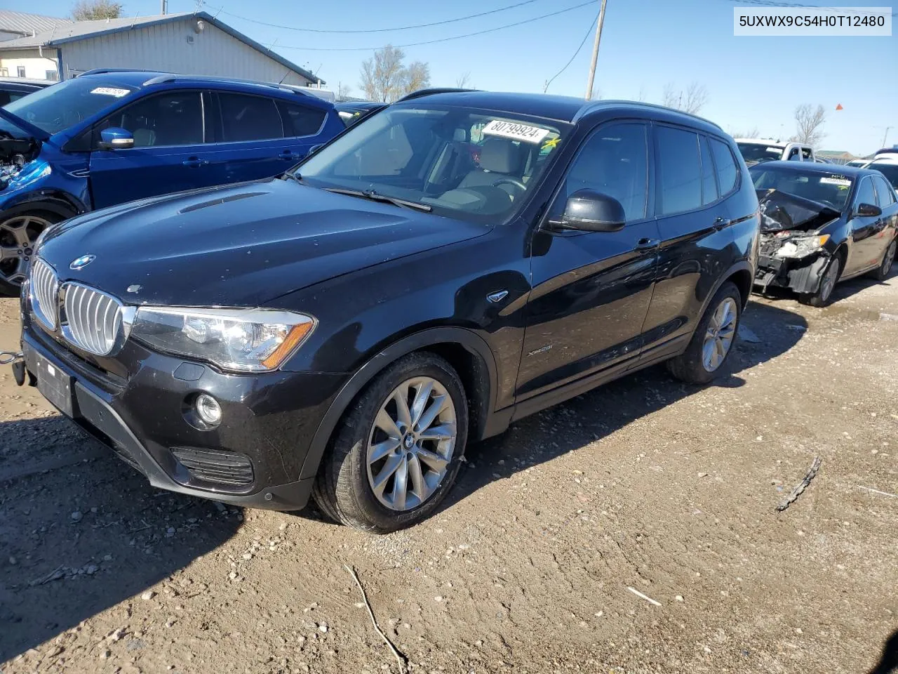 2017 BMW X3 xDrive28I VIN: 5UXWX9C54H0T12480 Lot: 80799924