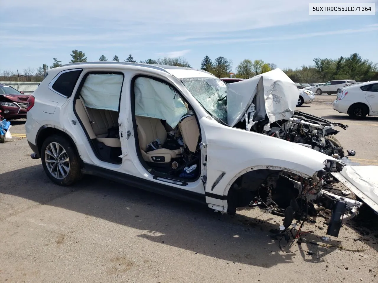 2018 BMW X3 xDrive30I VIN: 5UXTR9C55JLD71364 Lot: 51207894