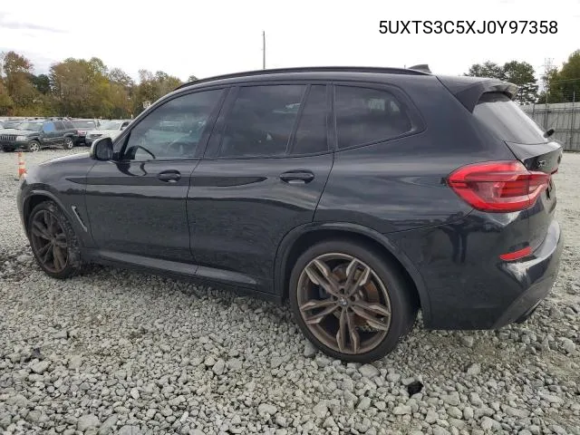 5UXTS3C5XJ0Y97358 2018 BMW X3 xDrivem40I