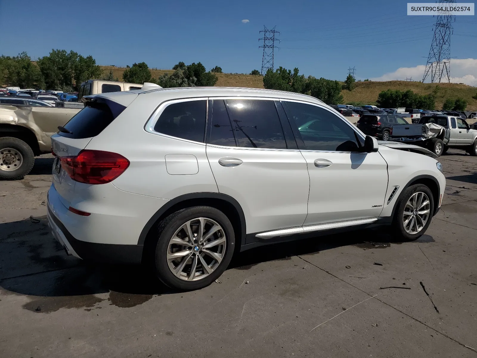 2018 BMW X3 xDrive30I VIN: 5UXTR9C54JLD62574 Lot: 62725944