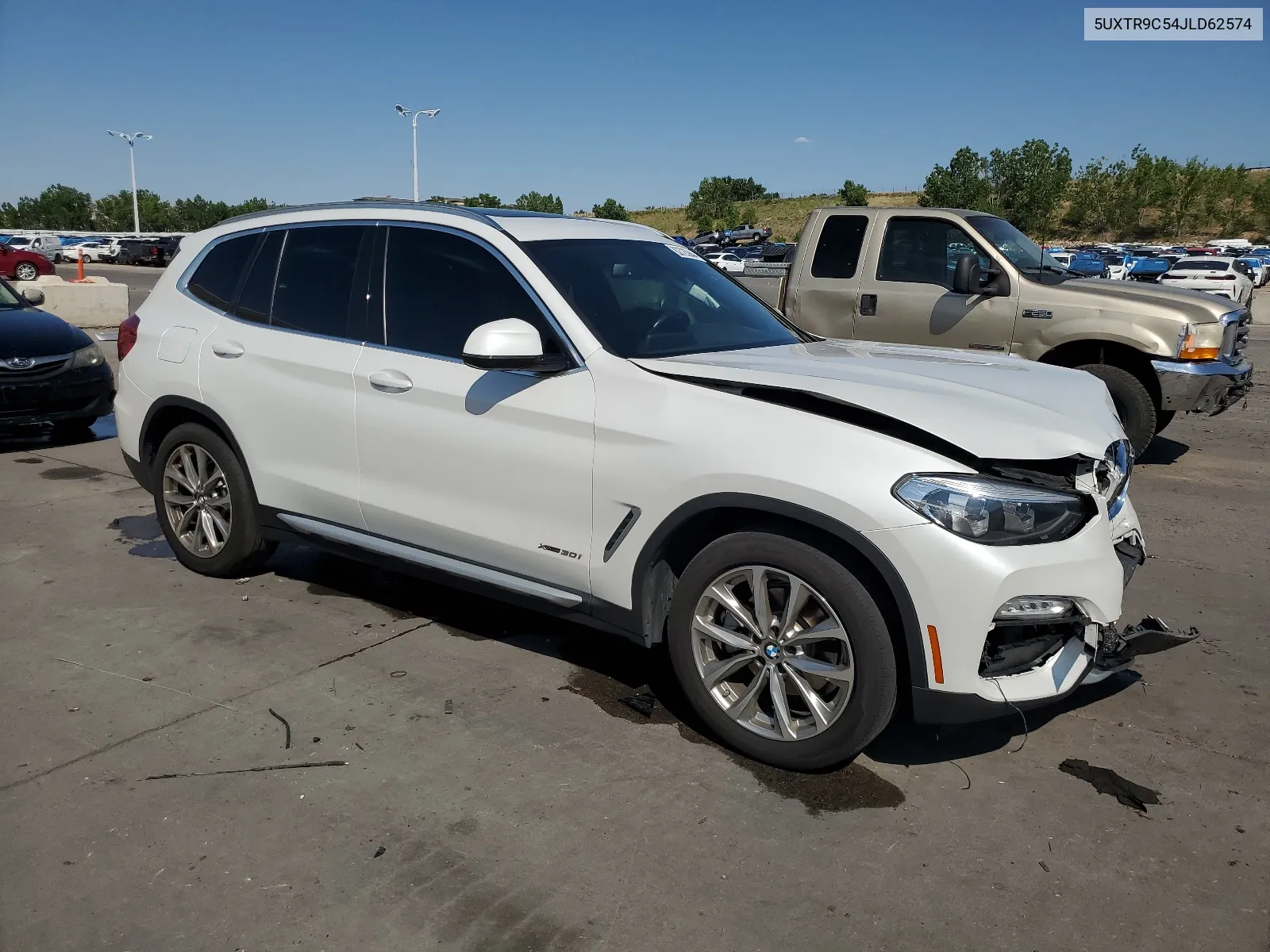 2018 BMW X3 xDrive30I VIN: 5UXTR9C54JLD62574 Lot: 62725944