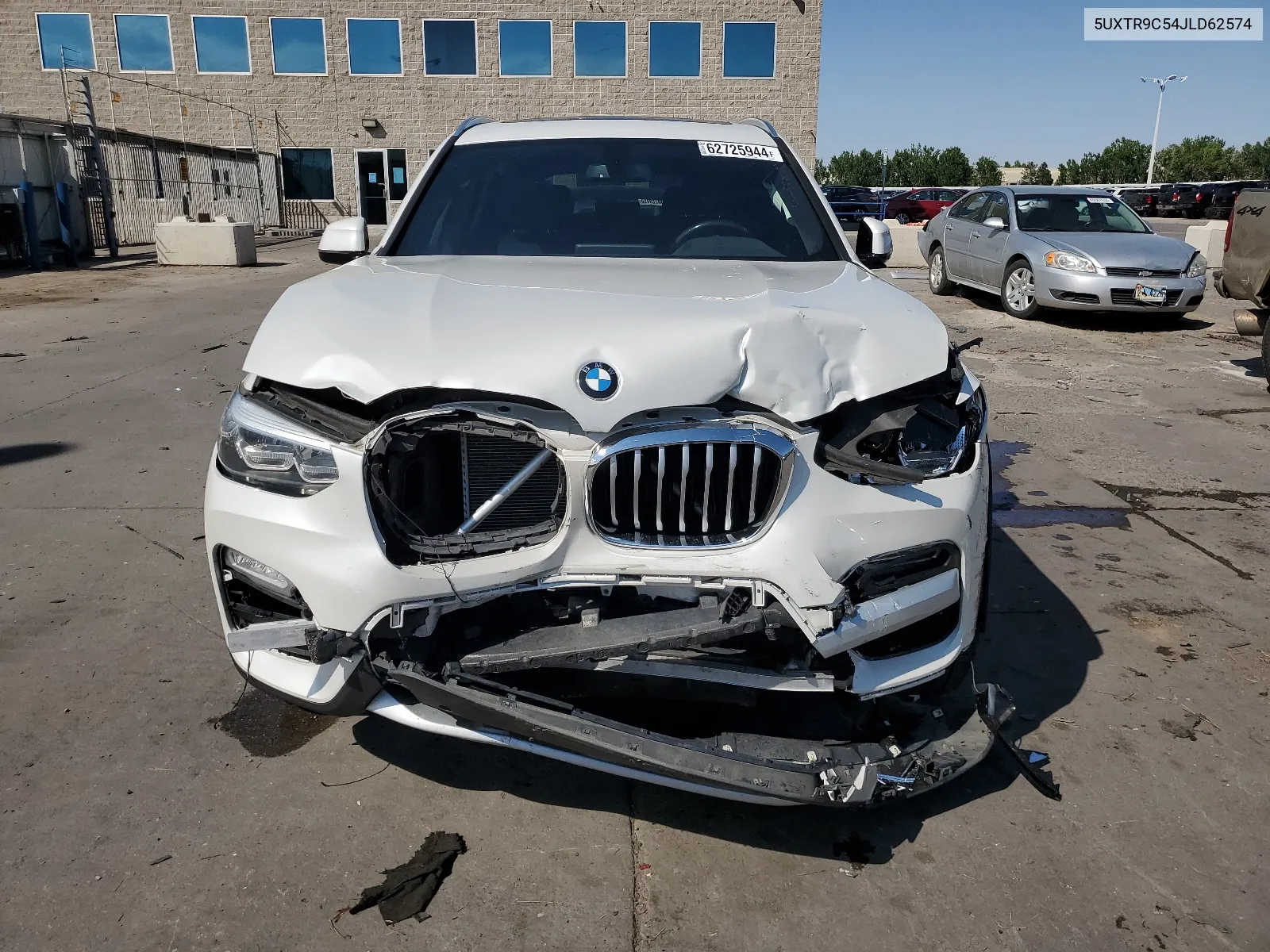 2018 BMW X3 xDrive30I VIN: 5UXTR9C54JLD62574 Lot: 62725944