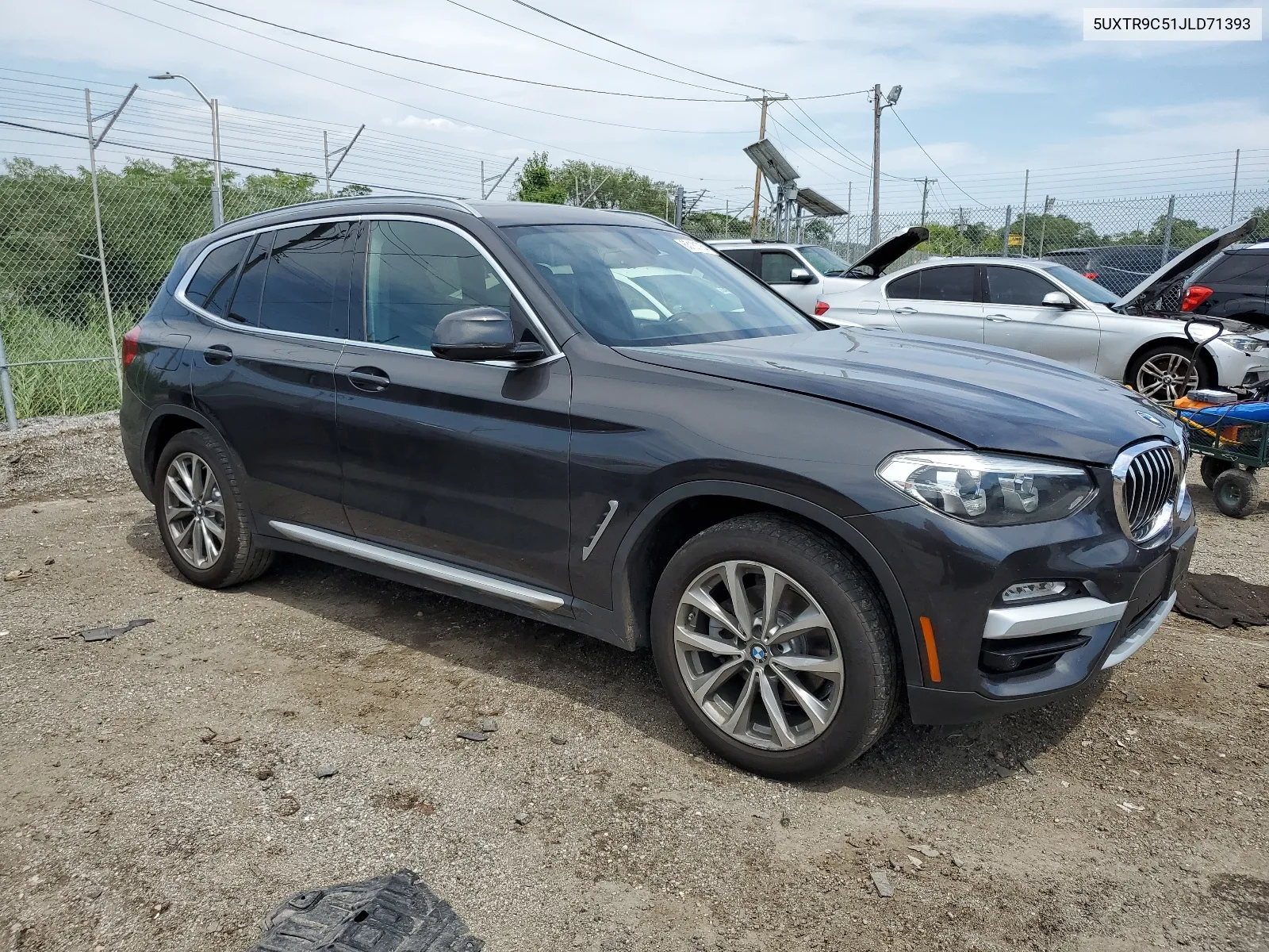 2018 BMW X3 xDrive30I VIN: 5UXTR9C51JLD71393 Lot: 63181754