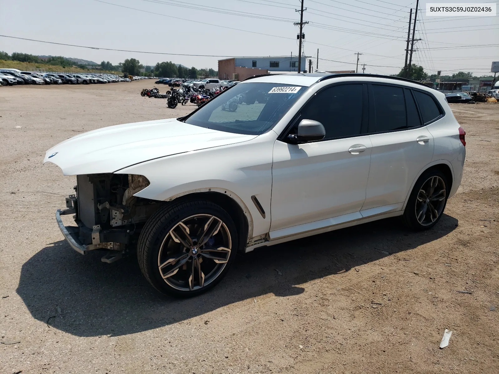 5UXTS3C59J0Z02436 2018 BMW X3 xDrivem40I