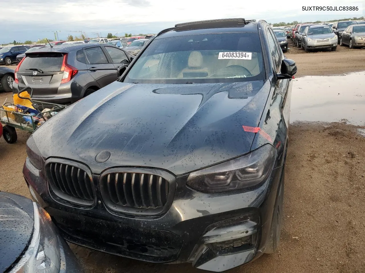 2018 BMW X3 xDrive30I VIN: 5UXTR9C50JLC83886 Lot: 64083394