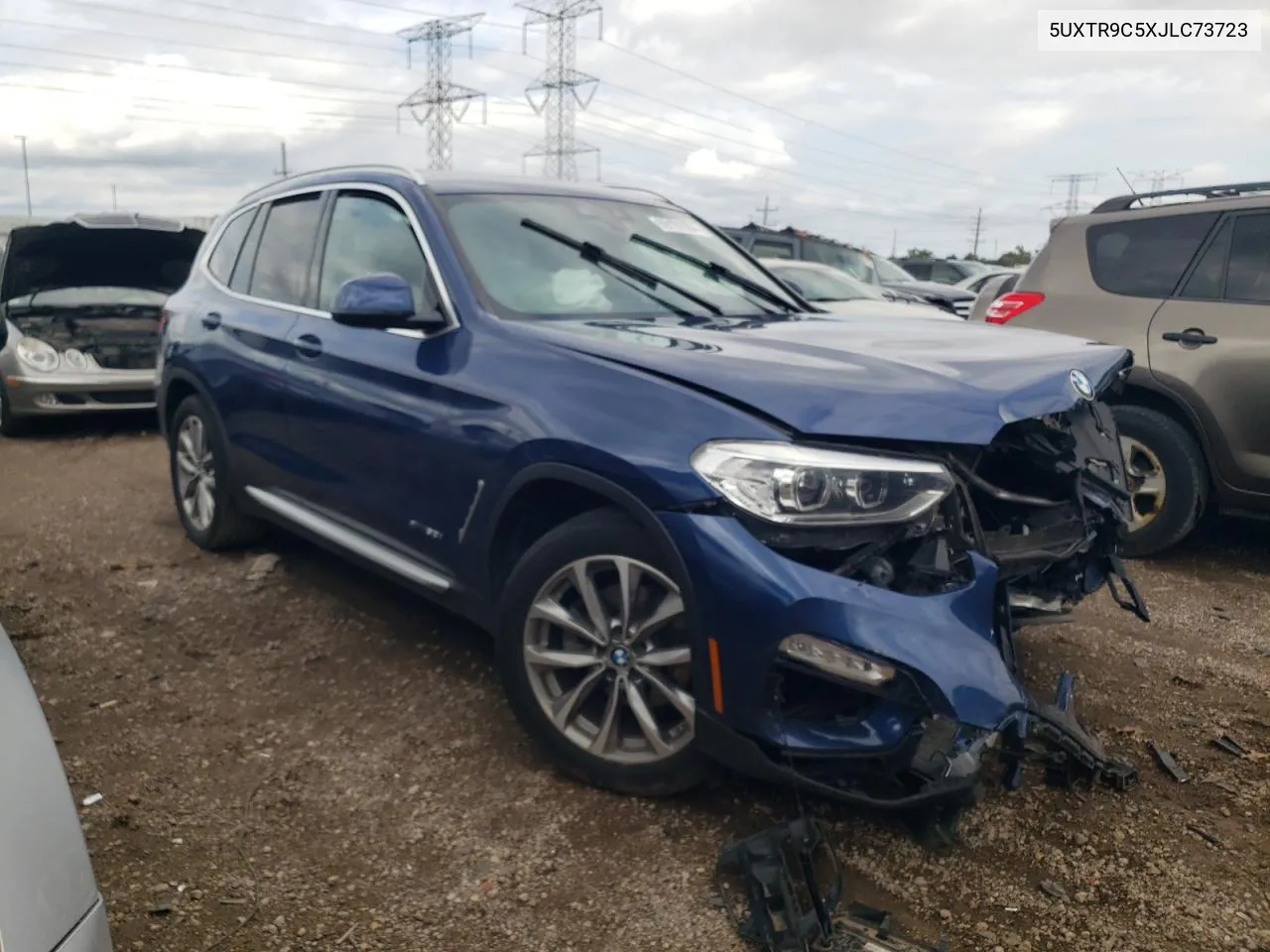 2018 BMW X3 xDrive30I VIN: 5UXTR9C5XJLC73723 Lot: 69191064