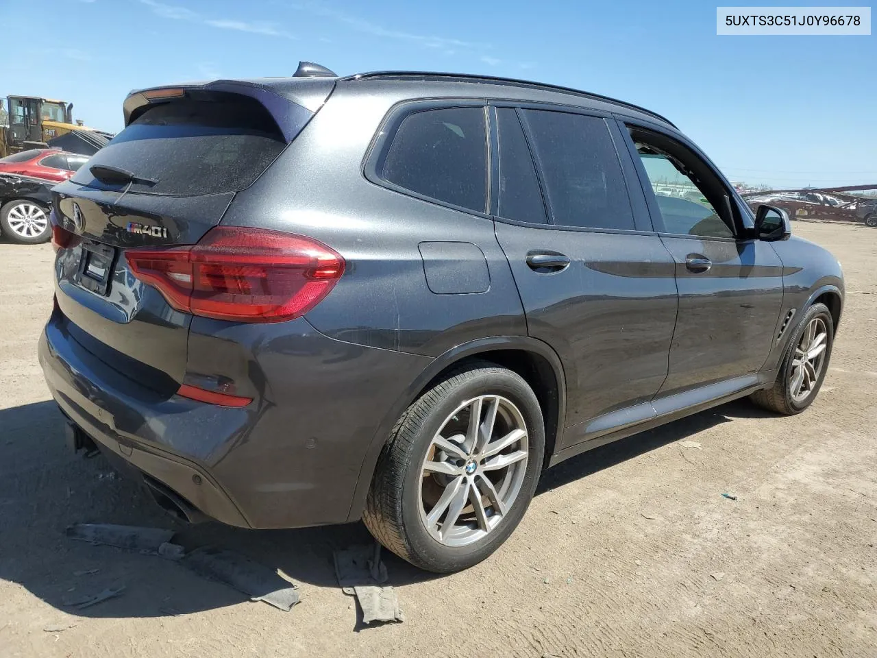 2018 BMW X3 xDrivem40I VIN: 5UXTS3C51J0Y96678 Lot: 69804634