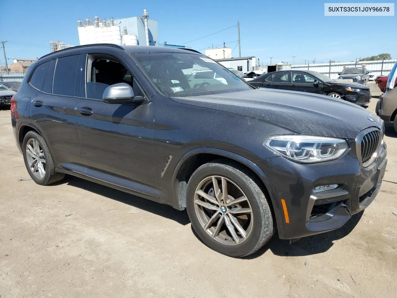 2018 BMW X3 xDrivem40I VIN: 5UXTS3C51J0Y96678 Lot: 69804634