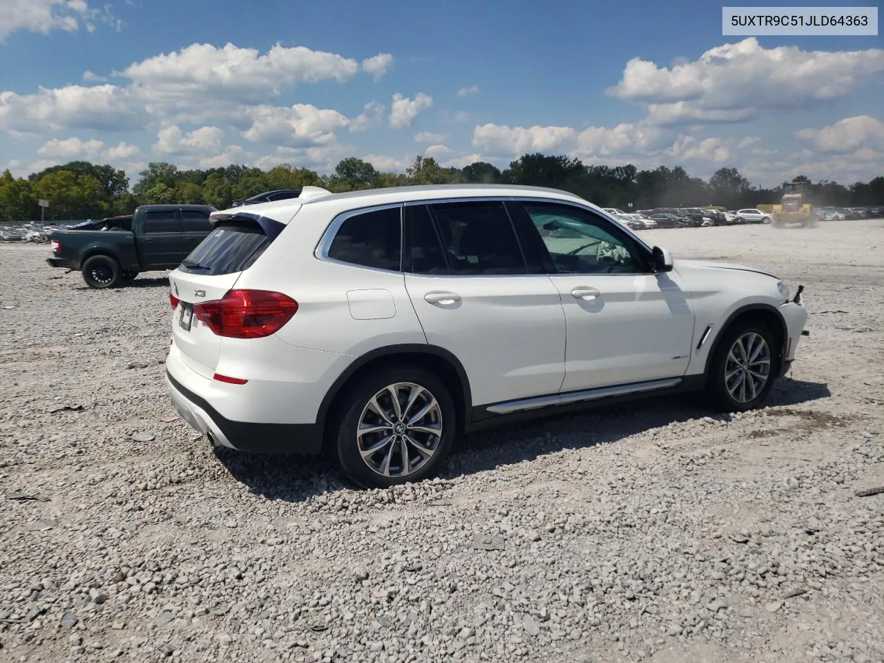 2018 BMW X3 xDrive30I VIN: 5UXTR9C51JLD64363 Lot: 70702614