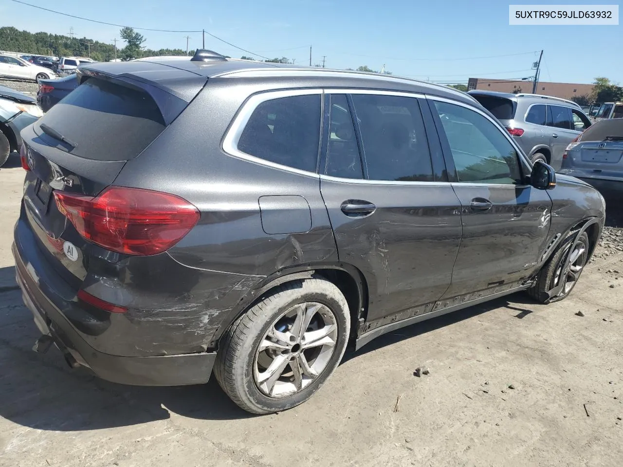 2018 BMW X3 xDrive30I VIN: 5UXTR9C59JLD63932 Lot: 71080534