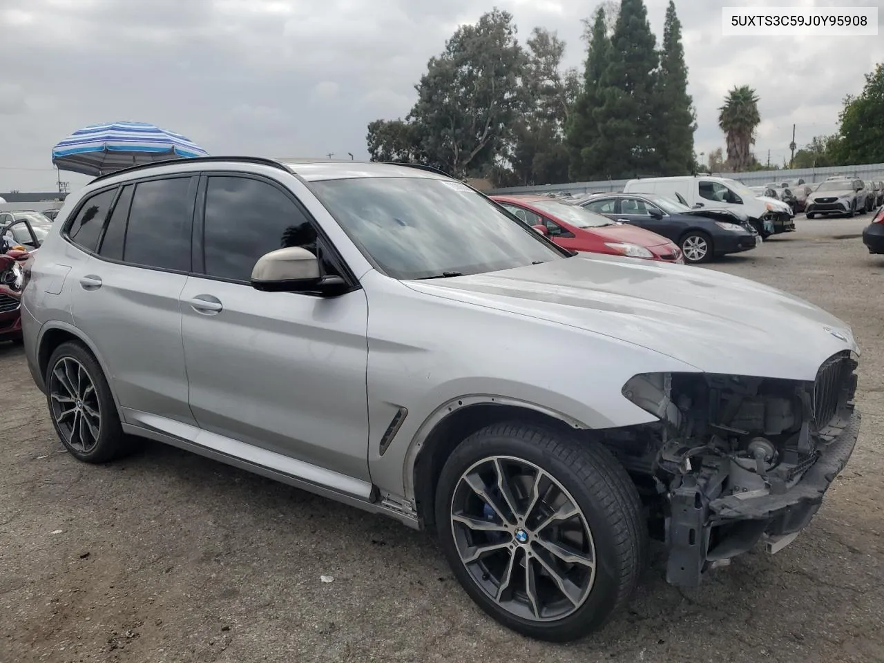 2018 BMW X3 xDrivem40I VIN: 5UXTS3C59J0Y95908 Lot: 72088664