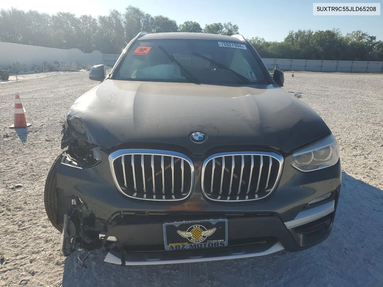 2018 BMW X3 xDrive30I VIN: 5UXTR9C55JLD65208 Lot: 72627994