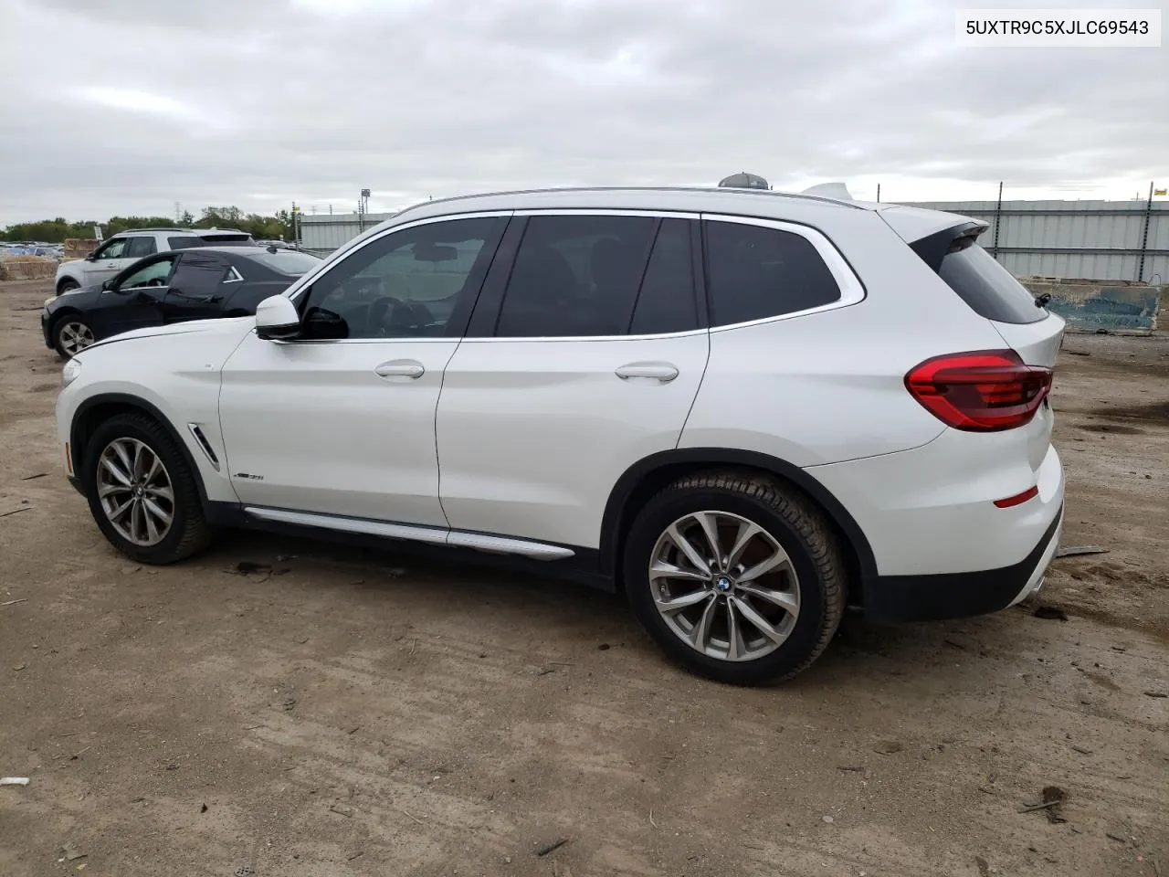 2018 BMW X3 xDrive30I VIN: 5UXTR9C5XJLC69543 Lot: 72682914