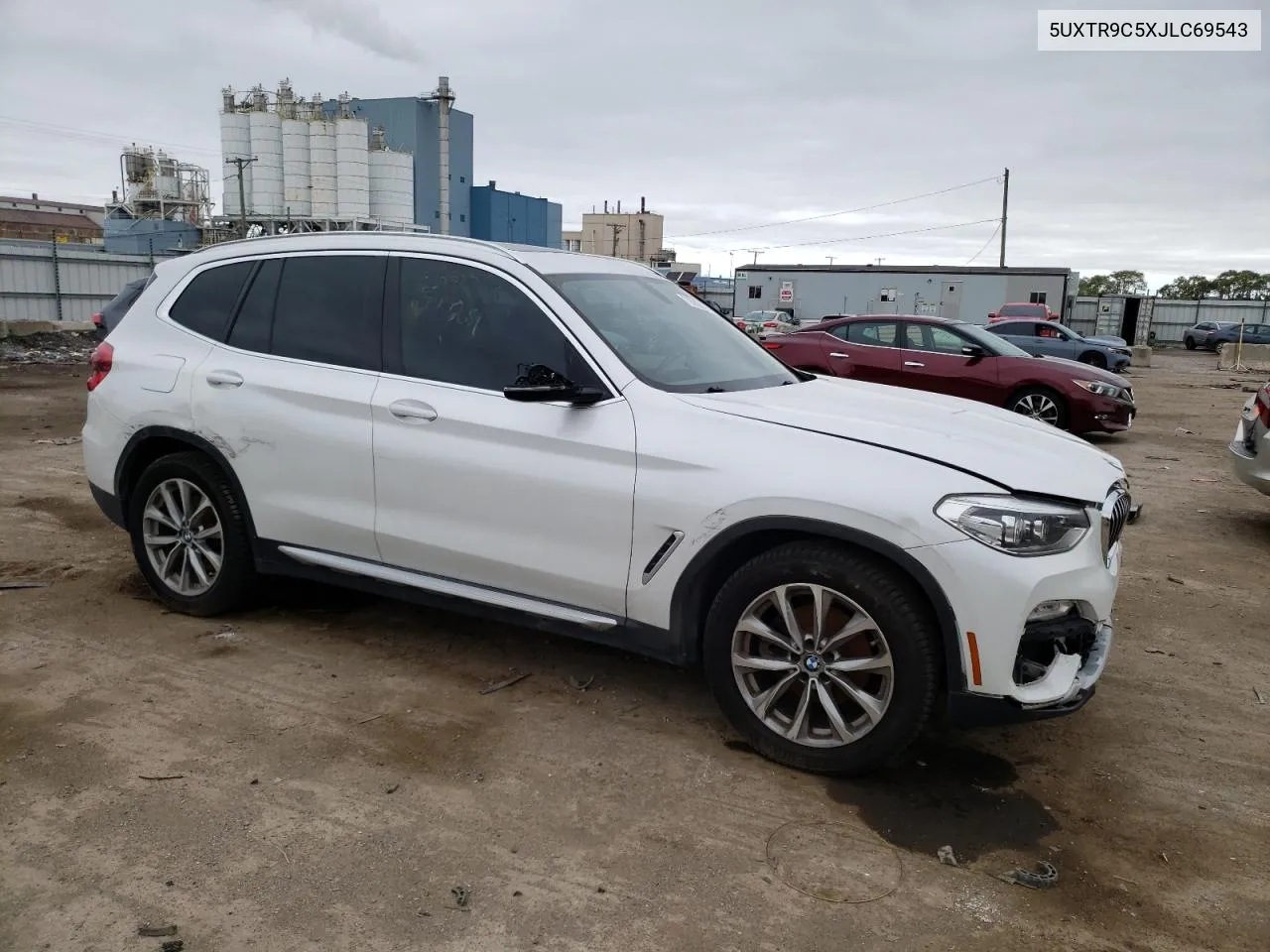 2018 BMW X3 xDrive30I VIN: 5UXTR9C5XJLC69543 Lot: 72682914