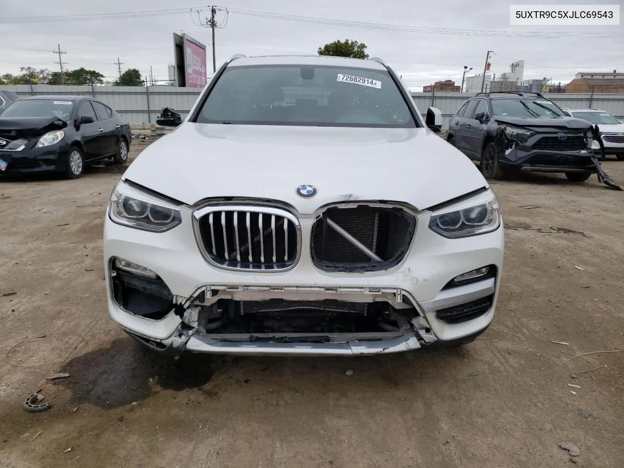 5UXTR9C5XJLC69543 2018 BMW X3 xDrive30I