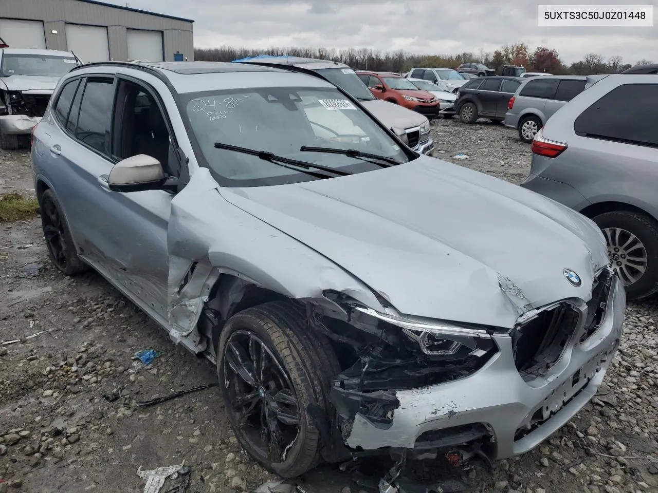 2018 BMW X3 xDrivem40I VIN: 5UXTS3C50J0Z01448 Lot: 80989624