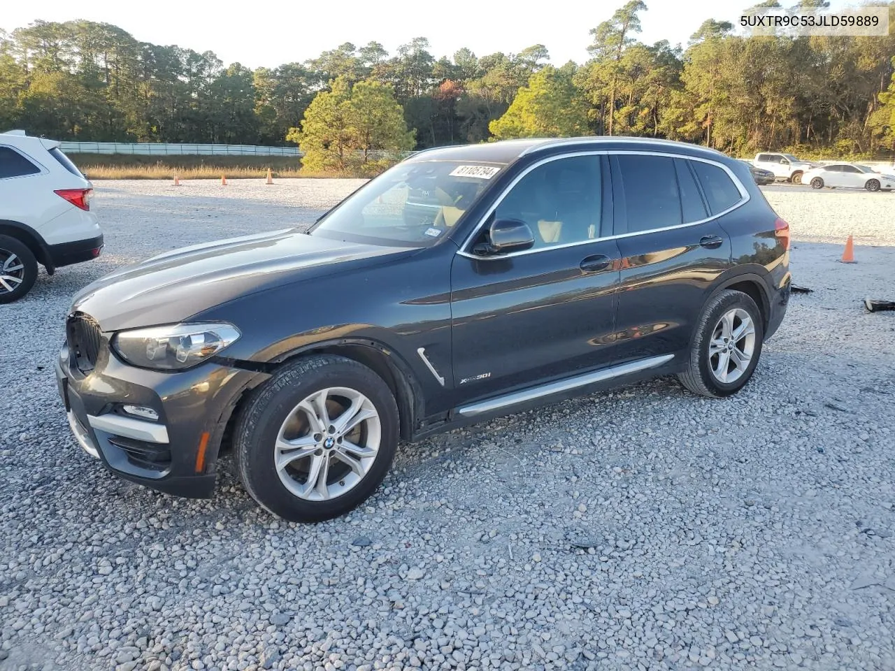 2018 BMW X3 xDrive30I VIN: 5UXTR9C53JLD59889 Lot: 81105794