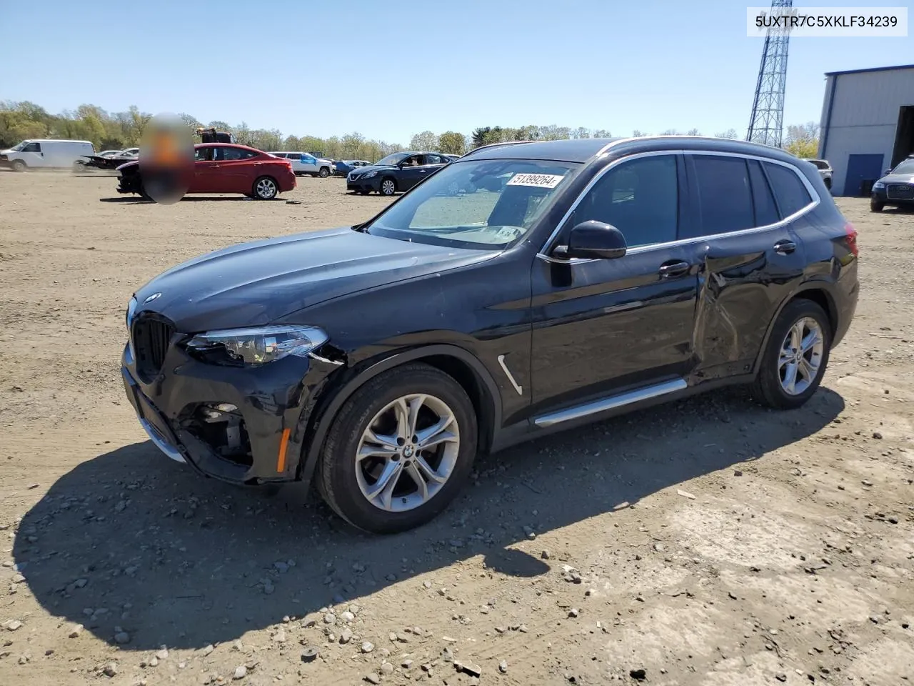 2019 BMW X3 Sdrive30I VIN: 5UXTR7C5XKLF34239 Lot: 51399264